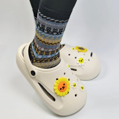 AKIBO花花世界款洞洞鞋扣 (七件組)