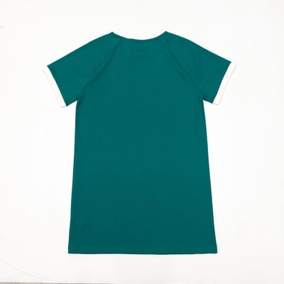 KANGOL袋鼠女休閒洋裝-綠6