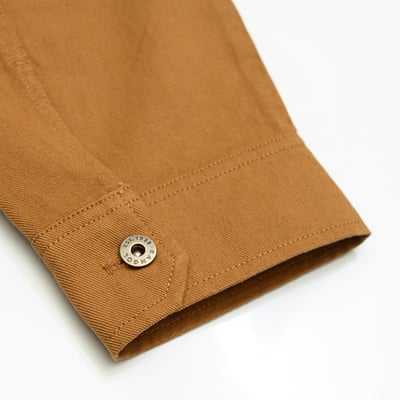 KANGOL袋鼠復古口袋襯衫外套-卡其13