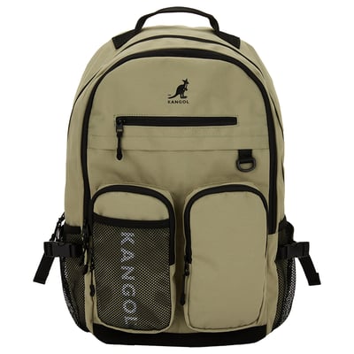 KANGOL機能後背包-灰綠1
