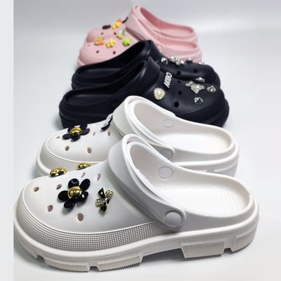 AKIBO酷玩花心款洞洞鞋扣 (六件組)4