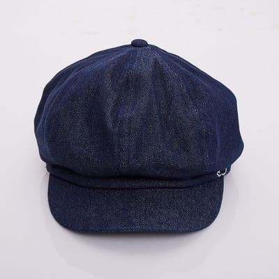 SCANDINAVIAN FOREST北歐小刺蝟水洗刺繡丹寧報童帽-牛仔深藍5