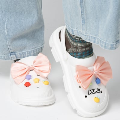 AKIBO多彩星星款洞洞鞋扣 (九件組)2