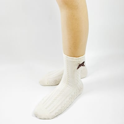 AKIBO森系碎花中筒襪(三件組)-女款17