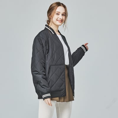 KANGOL袋鼠保暖鋪棉外套-黑3