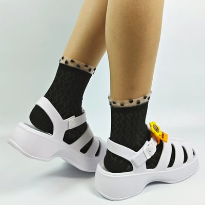 AKIBO輕量羅馬鞋-牛奶白(女款、雲朵感、輕量、兩穿、防水)  / 內附AKIBO品牌綁帶一組4