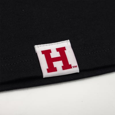 NCAA哈佛大學Harvard經典Logo拉克蘭袖洋裝-黑8