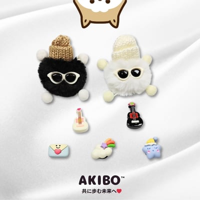 AKIBO音樂狂歡款洞洞鞋扣 (七件組)1