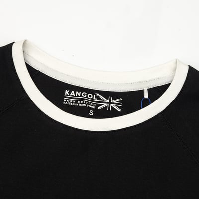 KANGOL袋鼠女休閒洋裝-黑7