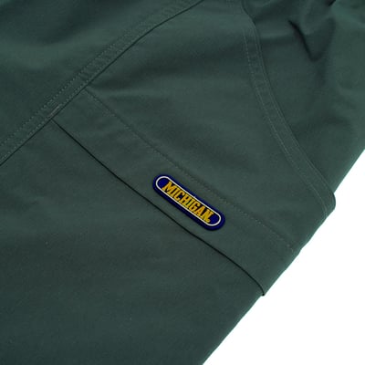 NCAA密西根大學Michigan工裝短褲-灰綠7