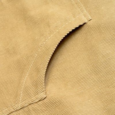 KANGOL袋鼠中性雙面燈芯絨防潑水外套-卡其(男女共款)17