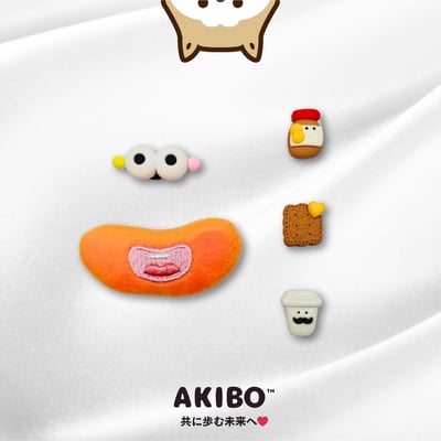 AKIBO微笑晨光款洞洞鞋扣 (五件組)