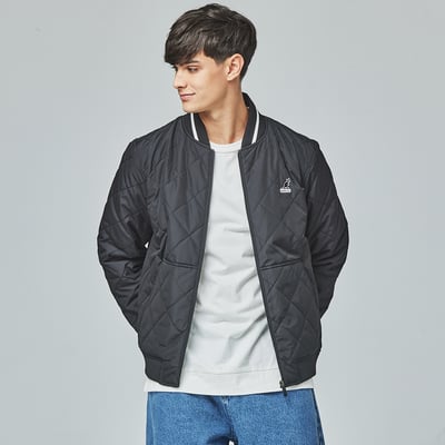 KANGOL袋鼠保暖鋪棉外套-黑3