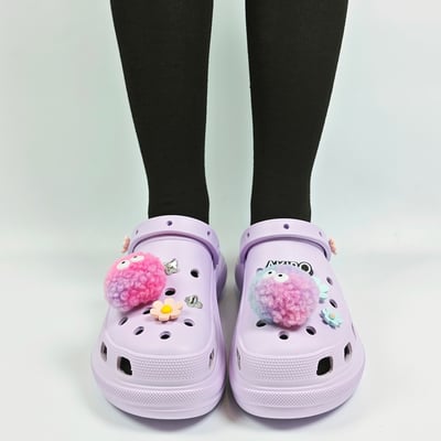 AKIBO夢幻花園款洞洞鞋扣 (九件組)6