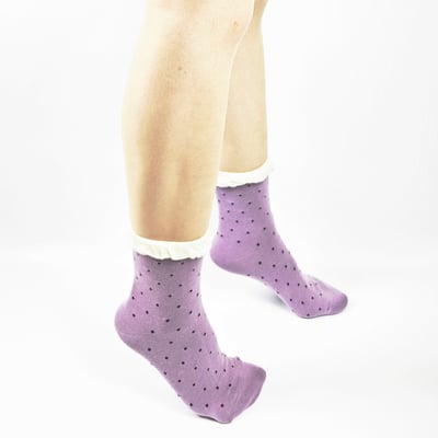 AKIBO森系碎花中筒襪(三件組)-女款6