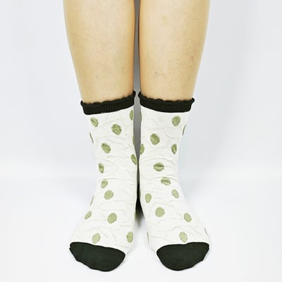 AKIBO森系春木花語中筒襪(三件組)-女款15