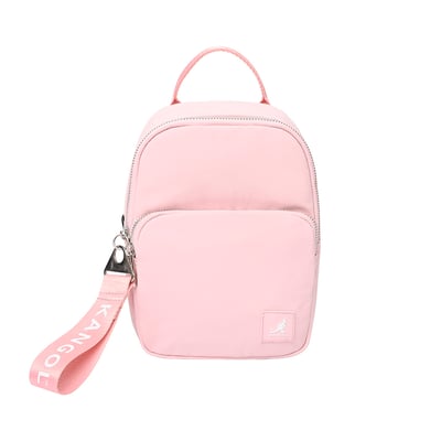 KANGOL袋鼠小LOGO後背包-粉1