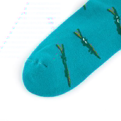 Angelia&Pets緹花滿版襪-綠