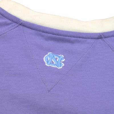 NCAA北卡羅來納大學UNC經典Logo拉克蘭袖洋裝-紫9