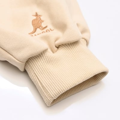 KANGOL袋鼠連帽洋裝-米白12