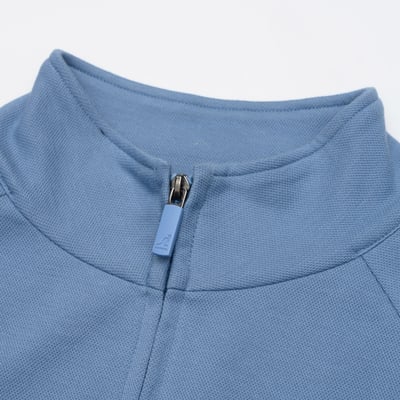 KANGOL袋鼠女款立領短外套-灰藍8