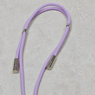 AKIBO時尚充電手機掛繩-薰衣紫(中性款、快充、可調節、耐磨、耐重、TYPE-C to TYPE-C) / 內附AKIBO品牌手機掛片1個5