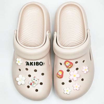 AKIBO夢幻櫻花款洞洞鞋扣(九件組)