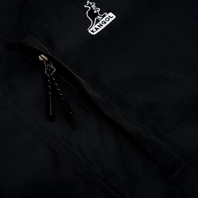 KANGOL袋鼠中性防潑水風衣外套-鐵灰(男女共款)9