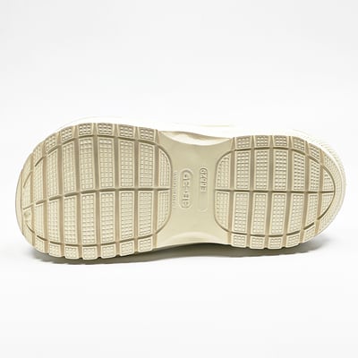 【買1送1】AKIBO老爹洞洞鞋-奶油白(女款、7公分厚底增高、寬楦、輕量、兩穿、防水) / 內附AKIBO品牌鞋扣1個。現在買再送鞋扣組(不挑款)17