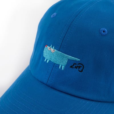 Angelia&Pets精緻刺繡動物老帽-藍(男女共款)7