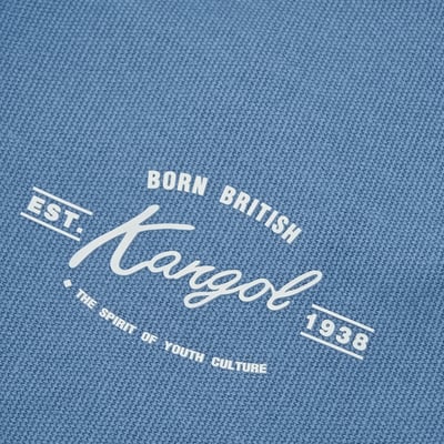 KANGOL帆布側背包-藍9