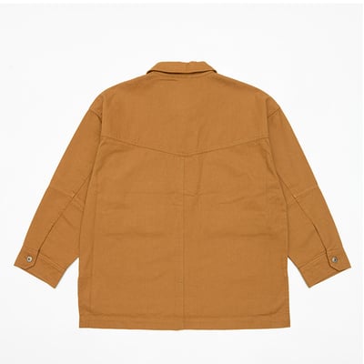 KANGOL袋鼠復古口袋襯衫外套-卡其8