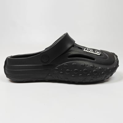 【買1送1】AKIBO戶外機能洞洞鞋-經典黑(中性款、寬楦、雲朵感、輕量、兩穿、防水) / 內附AKIBO品牌鞋扣1個。現在買再送鞋扣組(不挑款)16