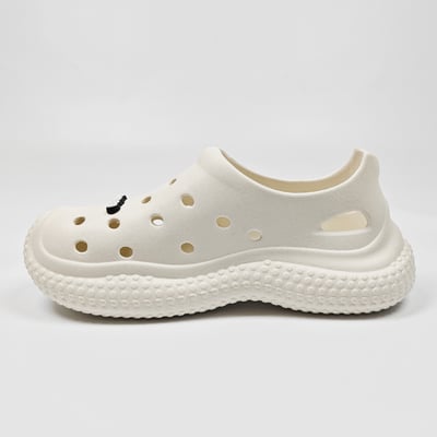 【買1送1】AKIBO帆船洞洞鞋-牛奶白(中性款、輕量、耐走、防水)  / 內附AKIBO品牌鞋扣1個。現在買再送鞋扣組(不挑款)15