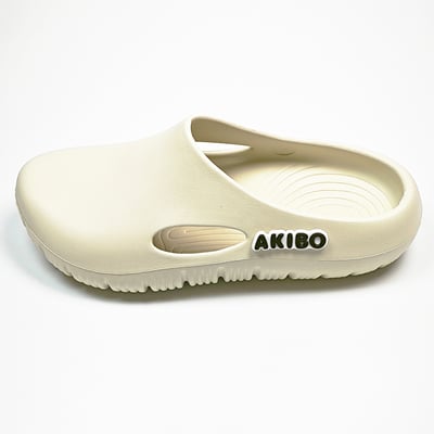 【買1送1】AKIBO巧巴達勃肯鞋-牛奶白(中性款、雲朵感、輕量、耐走、防水) / 內附AKIBO品牌鞋扣1個。現在買再送鞋扣組(不挑款)11