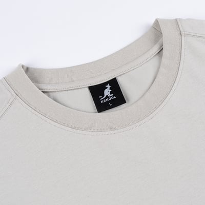 KANGOL中性微落肩口袋T-灰3