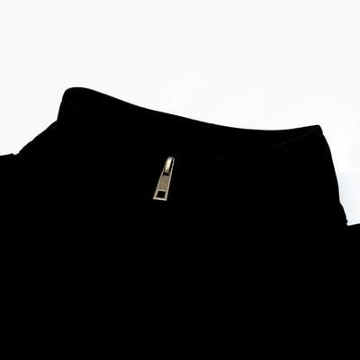 KANGOL袋鼠小Logo女款半開襟上衣-黑7