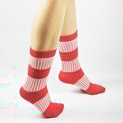 AKIBO潮流彈力中筒襪(三件組)-中性款