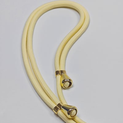 AKIBO經典6MM手機掛繩-奶油白(可調節、中性款、輕量、尼龍) / 內附AKIBO品牌手機掛片1個6