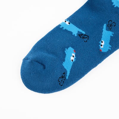 Angelia&Pets緹花滿版襪-藍6