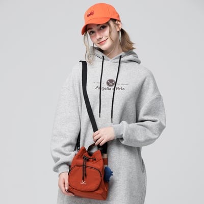 Angelia&Pets輕防撥水束包-深橘4