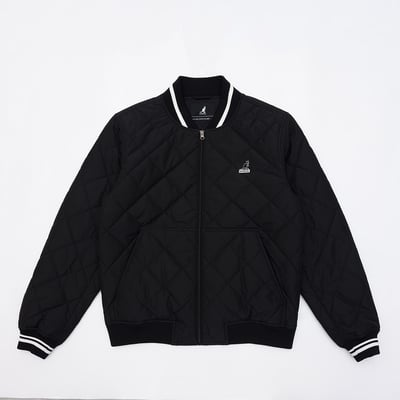 KANGOL袋鼠保暖鋪棉外套-黑7