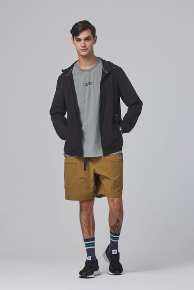 KANGOL抗UV防曬風衣外套-黑5