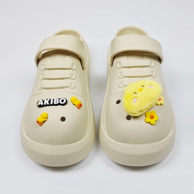 AKIBO黃色小鴨款洞洞鞋扣(五件組)