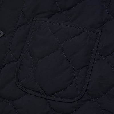 KANGOL袋鼠水波紋鋪棉外套-深藍11