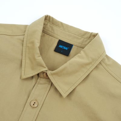 NCAA密西根大學Michigan織標工裝襯衫-卡7