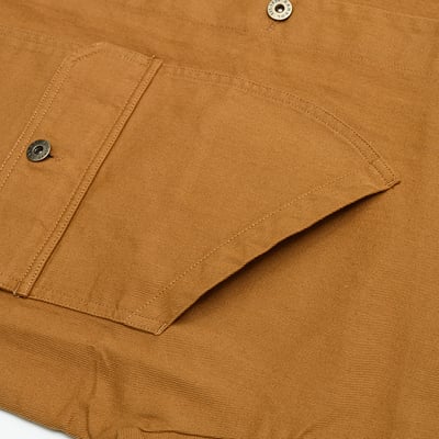 KANGOL袋鼠復古口袋襯衫外套-卡其8