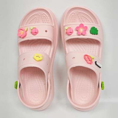 AKIBO春之花語款洞洞鞋扣 (九件組)4