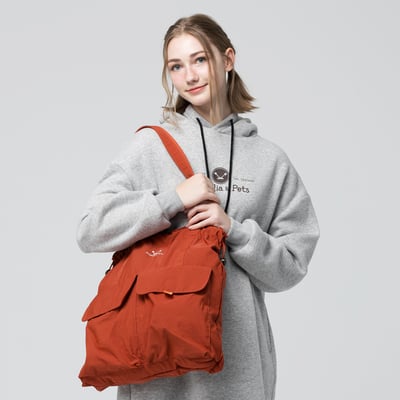 Angelia&Pets輕防撥水側肩包-深橘4