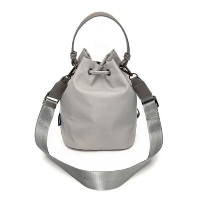 NCAA紐約大學NYU經典Logo水桶包-灰6